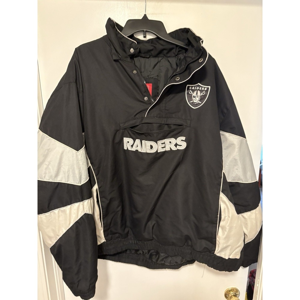 Men's NFL Oakland Raiders Heavy Duty Jacket Size XXL